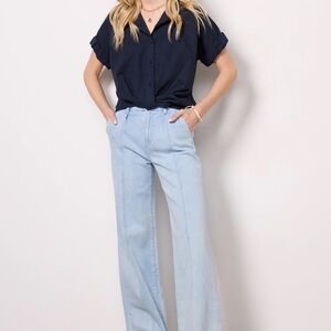 PAIGE Brooklyn wide-leg jeans EUC